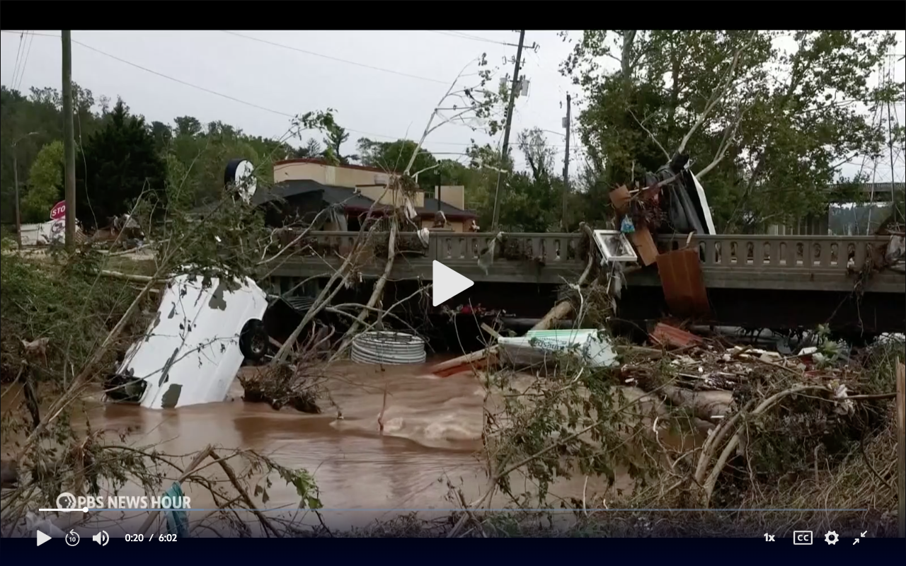 PBS NEWS HOUR: Asheville mayor on what North Carolina needs as flooding recovery process begins