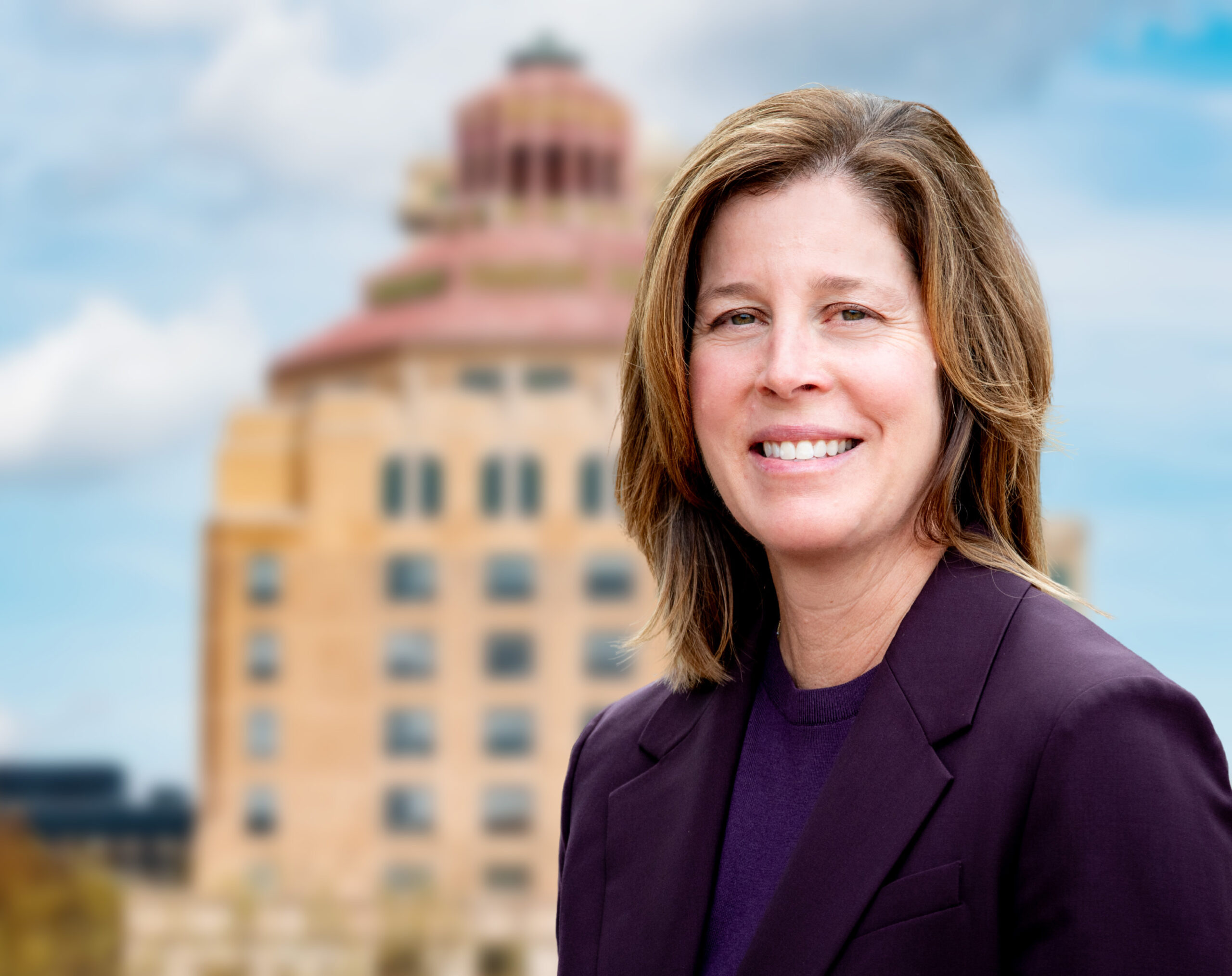 Mayor Esther Manheimer at Asheville City Hall
