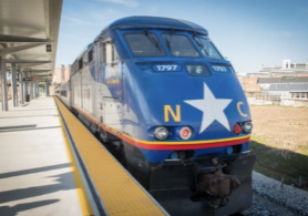 ALL ABOARD: Amtrak operates passenger rail service in North Carolina cities including Charlotte, Raleigh, Greensboro and Durham. Western North Carolina officials hope to add Asheville to that list within a decade. Photo courtesy of NCDOT