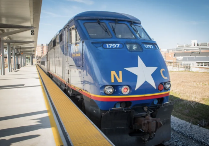 ALL ABOARD: Amtrak operates passenger rail service in North Carolina cities including Charlotte, Raleigh, Greensboro and Durham. Western North Carolina officials hope to add Asheville to that list within a decade. Photo courtesy of NCDOT