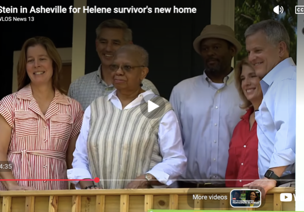 Asheville womah home rebuilt after Helene